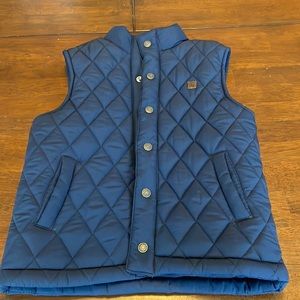 Janie and Jack Quilted Navy Vest - 5/6